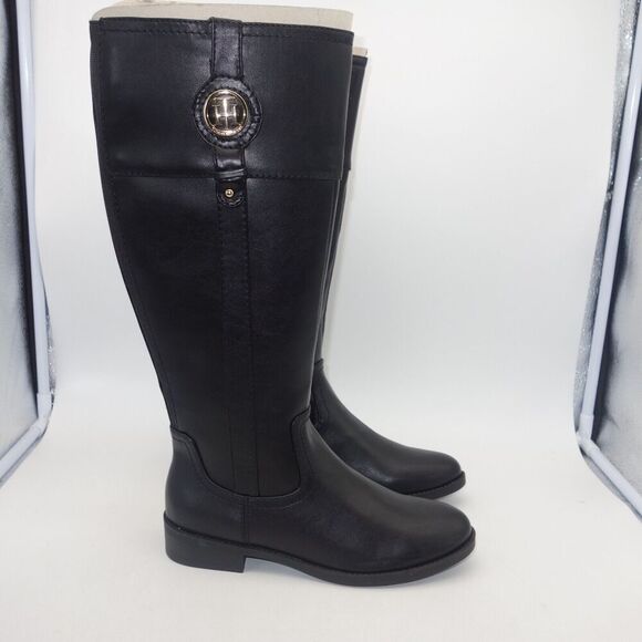NEW Tommy Hilfiger Imina Black Knee High Riding Boot Women's Size 6.5 - Picture 9 of 11